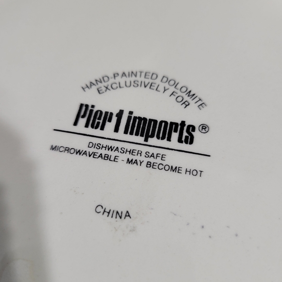 Pier 1 Thanksgiving Day Turkey Fall ceramic holiday plate - Picture 4 of 5